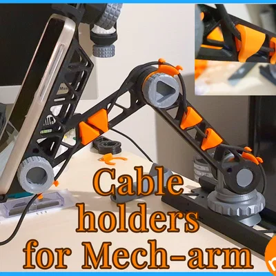 Bộ kẹp giữ dây cáp cho hệ thống tay máy Mech-arm in 3D