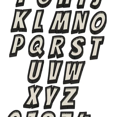 Chữ cái 3D cho đèn LED