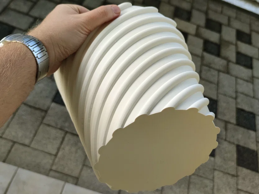 Chậu cây họa tiết xoắn ốc Flower Pot Spiral - Thiết kế hiện đại - Image 1