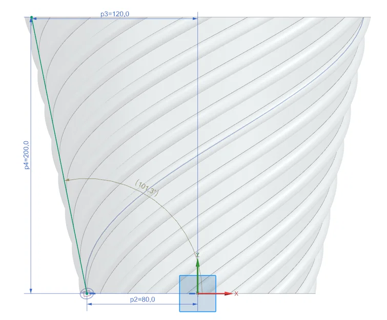 Chậu cây họa tiết xoắn ốc Flower Pot Spiral - Thiết kế hiện đại - Image 2
