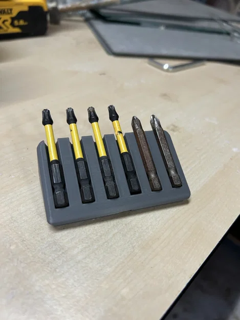 Khay đựng mũi vít Hex chuẩn Gridfinity 1x2 gọn gàng, tiện lợi - Image 2