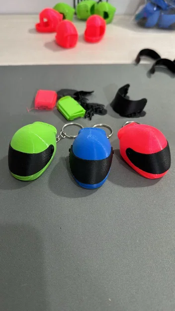 Móc khóa Helmet (Keychain Helmet) có visor di động - Image 3