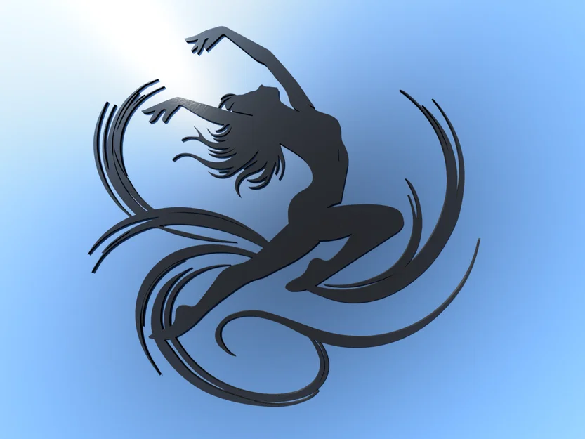 Mẫu tranh treo tường hình vũ công nghệ thuật in 3D độc đáo - Image 1