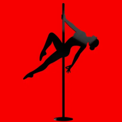 Mô hình trang trí tường Pole Dancer nghệ thuật - File in 3D hiện đại