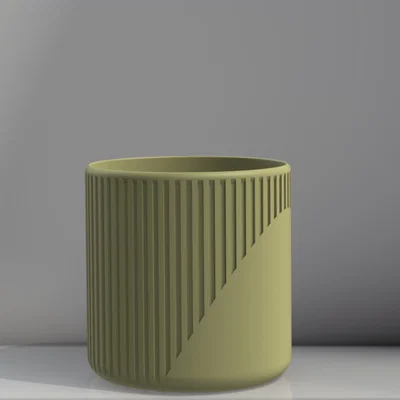 Chậu cây Plant Pot - Ribbed 01 thiết kế hiện đại, tinh tế