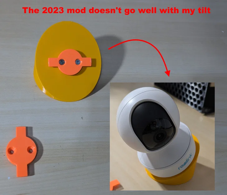Ngàm Reolink E1 (mẫu mới & cũ) – chỉnh để hợp ngàm tilt của mình - Image 3