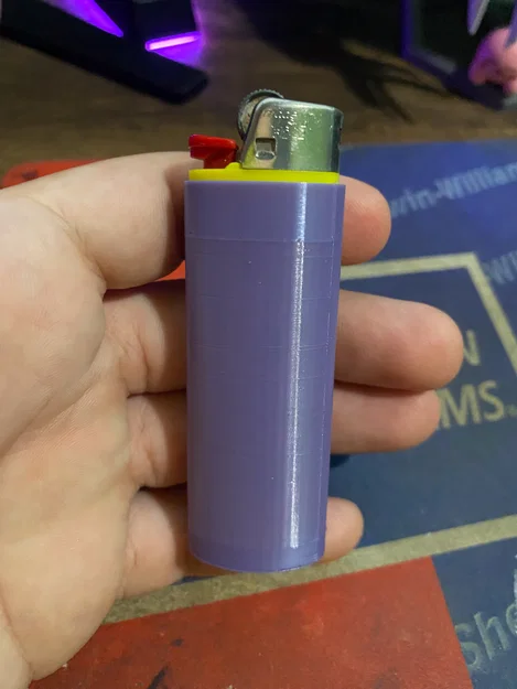 Mẫu vỏ bọc bật lửa Bic (Bic lighter sleeve) đơn giản dễ in 3D - Image 1