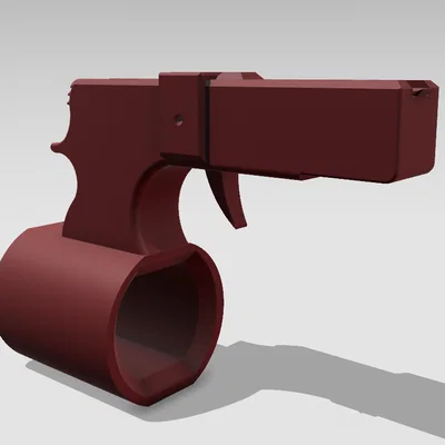 Súng thun mini hoạt động được (Tiny Functional Rubber Band gun)