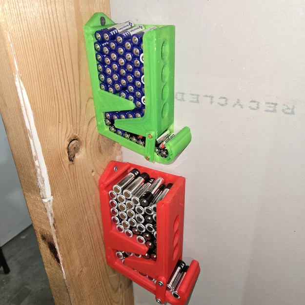 Khay treo tường đựng pin AA và AAA tiện lợi cho gara - Image 1