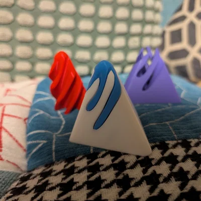 Mô hình đồ chơi Kim tự tháp Xoáy (Spiral Vortex Fidget) in 3D