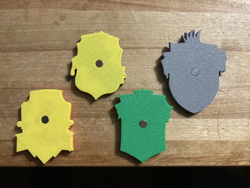 Nam châm huy hiệu 4 Nhà Hogwarts (Hogwarts House Crest Magnets) - Image 2