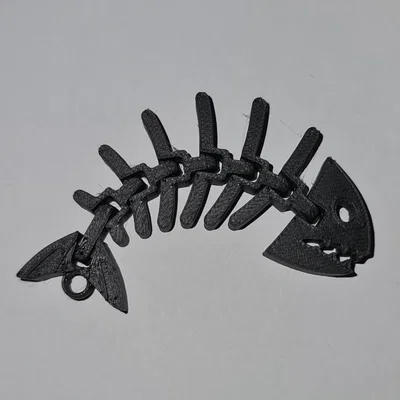 Móc khóa xương cá in 3D linh hoạt cực chất