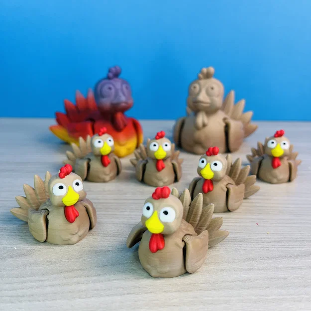 Gà tây Thanksgiving – Đồ chơi/Móc khóa, chân ẩn - Image 8