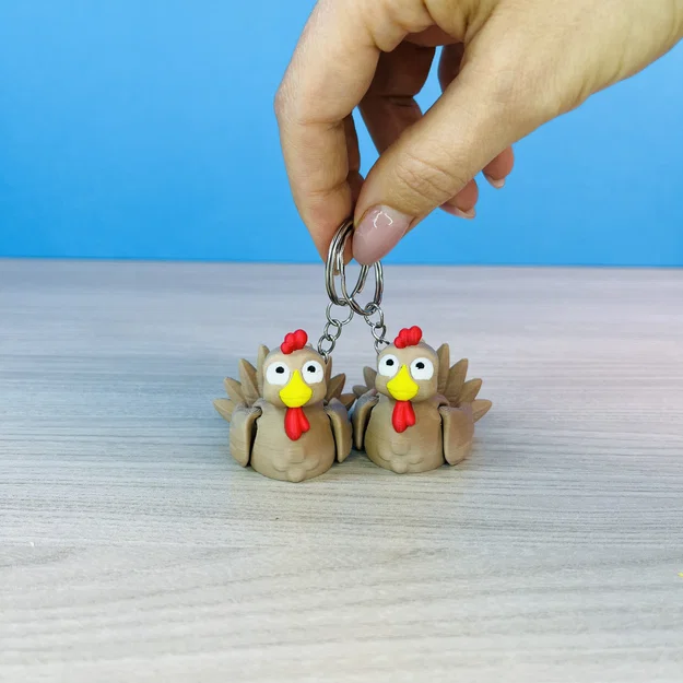 Gà tây Thanksgiving – Đồ chơi/Móc khóa, chân ẩn - Image 9