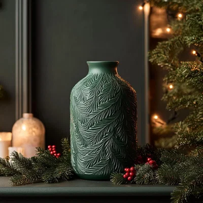 Bình hoa Frosted Pine (Sương giá cành thông)