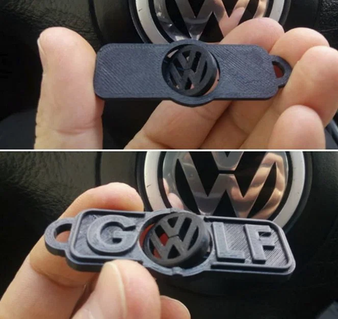 Móc khóa in 3D hình logo Volkswagen Golf cực đẹp và cá tính - Image 1