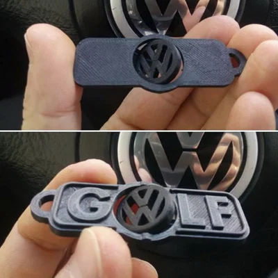 Móc khóa in 3D hình logo Volkswagen Golf cực đẹp và cá tính