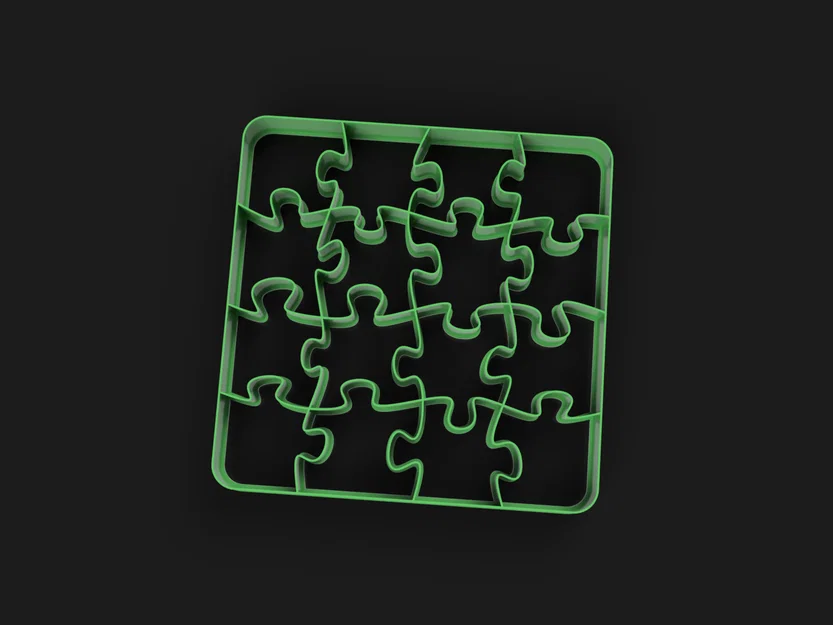 Khuôn cắt bánh quy Puzzle - Image 1