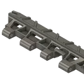 Mô hình xích xe tăng Tiger 1 (Tiger 1 Track) chất lượng cao để in 3D - Thumbnail 1