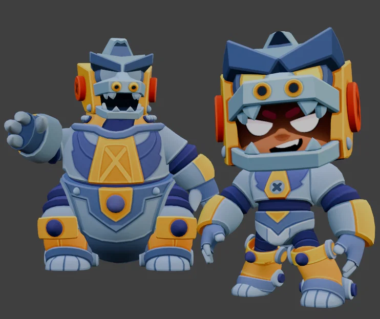 Mô hình 3D MechaGodzilla Nita - Brawl Stars cực chất để tự in - Image 1