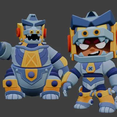 Mô hình 3D MechaGodzilla Nita - Brawl Stars cực chất để tự in