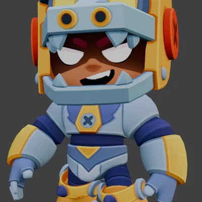 Mô hình 3D MechaGodzilla Nita - Brawl Stars cực chất để tự in