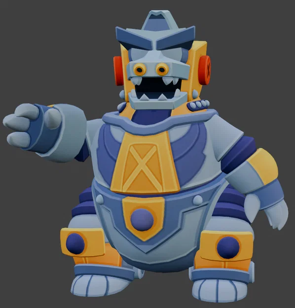 Mô hình 3D MechaGodzilla Nita - Brawl Stars cực chất để tự in - Image 3