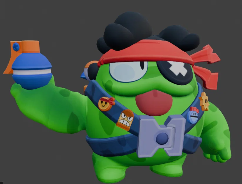 Mô hình 3D First Blob Squeak từ game Brawl Stars (STL) - Image 1