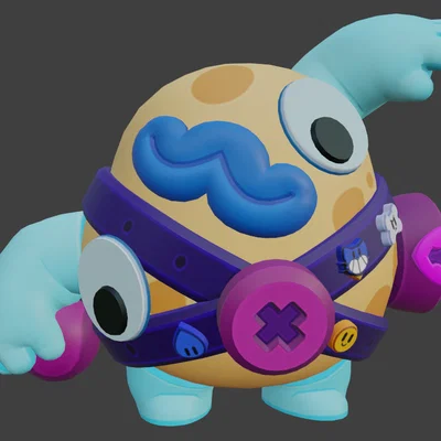 Mô hình 3D Potato Squeak từ Brawl Stars độc đáo cho người chơi