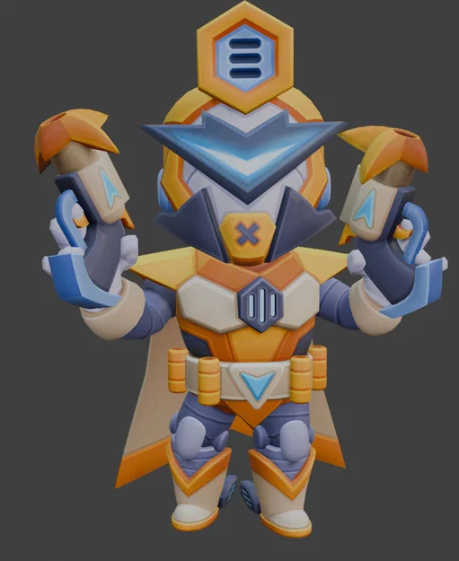 Mô hình in 3D Mecha Colt từ Brawl Stars cực ngầu - Image 2