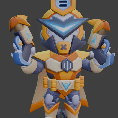 Mô hình in 3D Mecha Colt từ Brawl Stars cực ngầu
