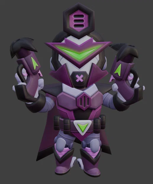 Mô hình in 3D Mecha Colt từ Brawl Stars cực ngầu - Image 3