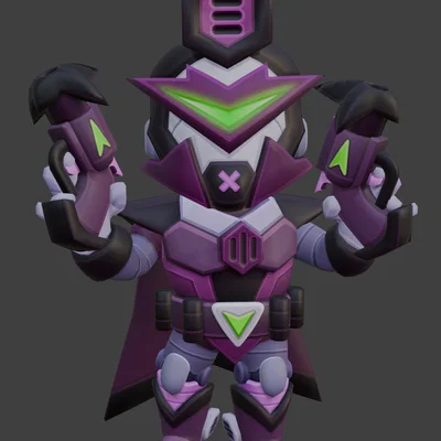 Mô hình in 3D Mecha Colt từ Brawl Stars cực ngầu