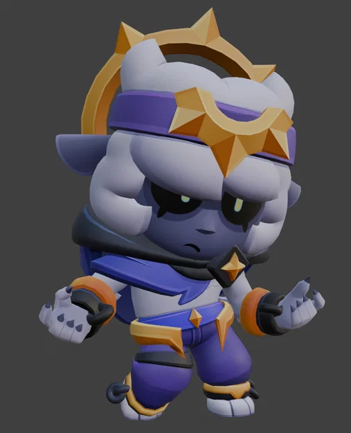Mô hình 3D Nightmare Sandy - Brawl Stars cực chi tiết - Image 1