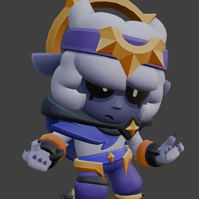 Mô hình 3D Nightmare Sandy - Brawl Stars cực chi tiết