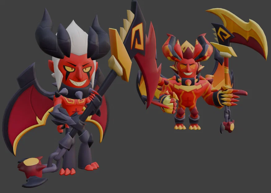 Mô hình 3D Demon Mortis từ Brawl Stars - Sưu tầm cho fan cứng - Image 1