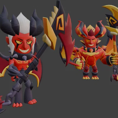Mô hình 3D Demon Mortis từ Brawl Stars - Sưu tầm cho fan cứng