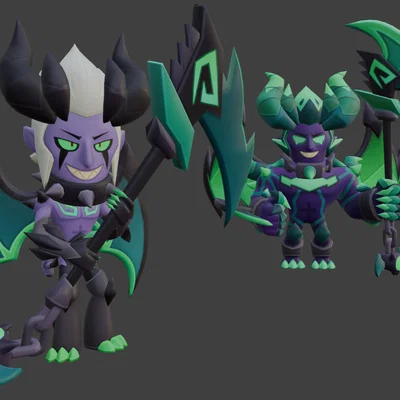 Mô hình 3D Demon Mortis từ Brawl Stars - Sưu tầm cho fan cứng