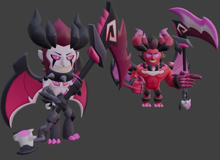 Mô hình 3D Demon Mortis từ Brawl Stars - Sưu tầm cho fan cứng - Image 3