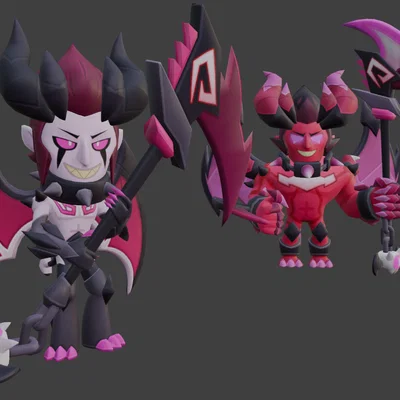 Mô hình 3D Demon Mortis từ Brawl Stars - Sưu tầm cho fan cứng