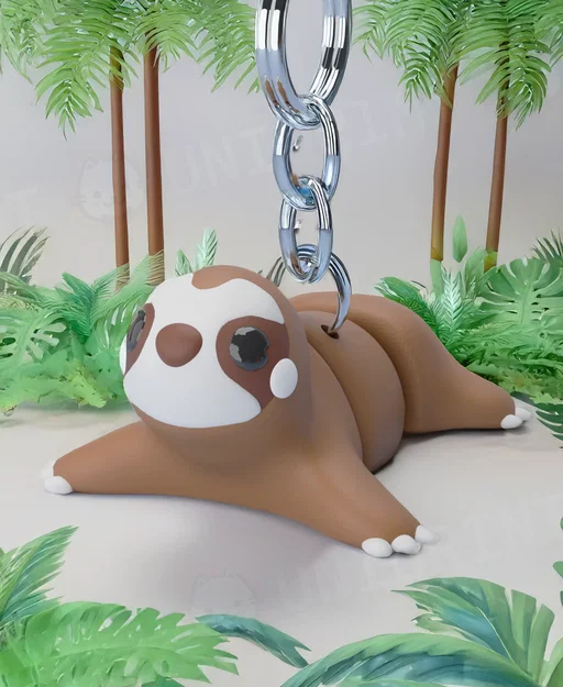 Móc Khóa Lười Flexi (Flexi Sloth Keychain) - Image 1