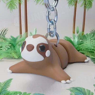 Móc Khóa Lười Flexi (Flexi Sloth Keychain)