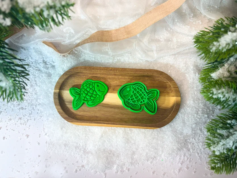 Khuôn cắt bánh quy hình cá (Carp cookie cutter) in 3D độc đáo - Image 1