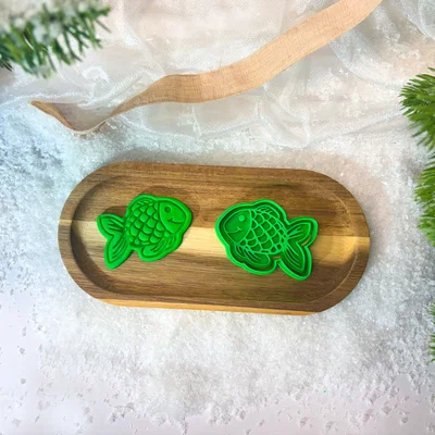 Khuôn cắt bánh quy hình cá (Carp cookie cutter) in 3D độc đáo