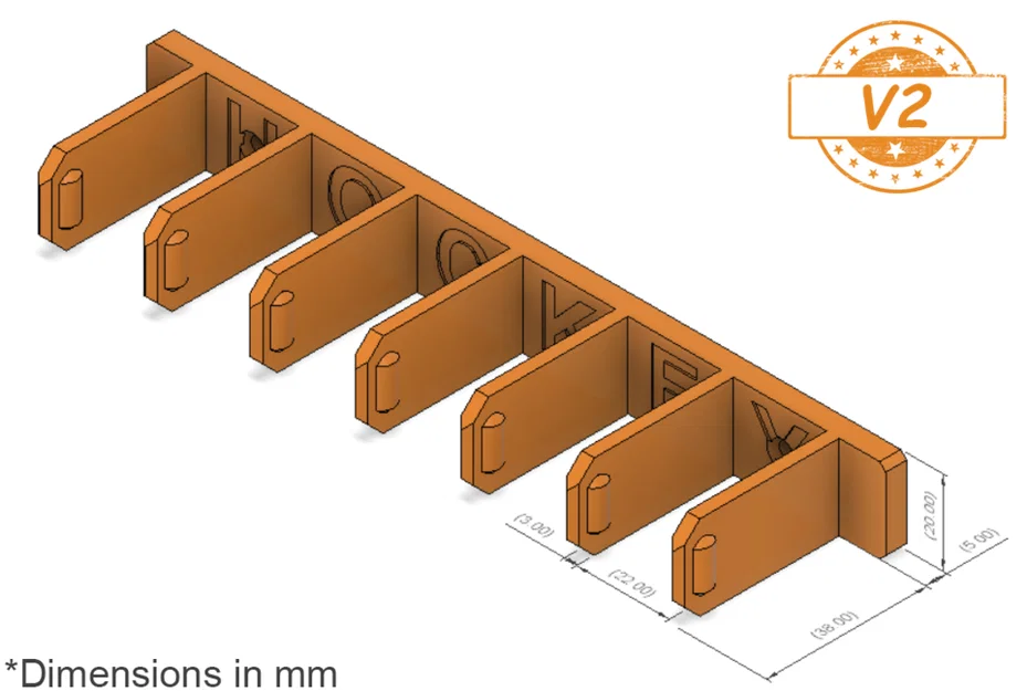 Giá treo tường gậy hockey (xếp chồng) – Hockey stick wall mount - Image 4