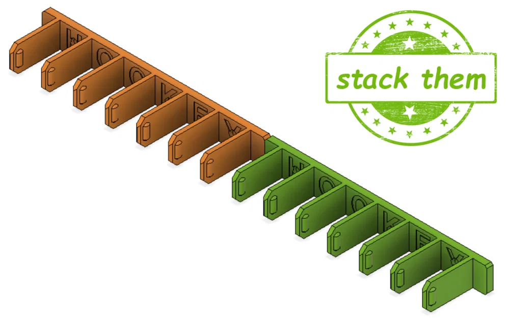 Giá treo tường gậy hockey (xếp chồng) – Hockey stick wall mount - Image 5