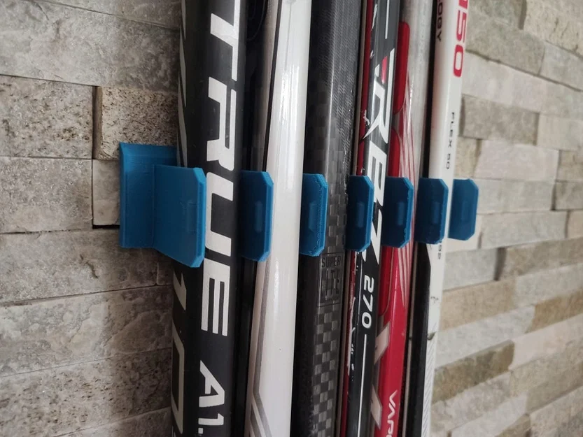 Giá treo tường gậy hockey (xếp chồng) – Hockey stick wall mount - Image 8