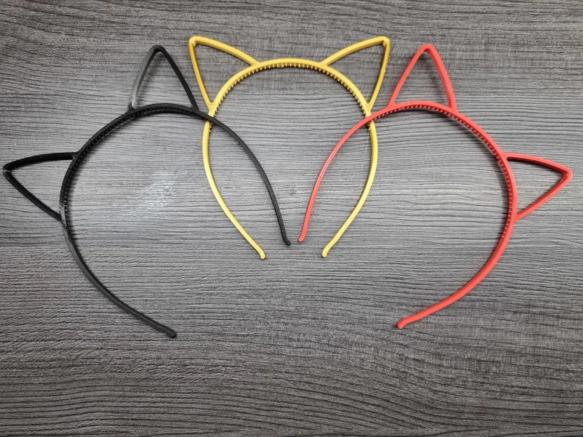 Bờm tóc tai mèo dễ thương (Čelenka pro děti) - Phụ kiện in 3D - Image 1