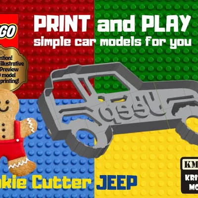 Khuôn cắt bánh quy Jeep (Cookie Cutter Jeep)