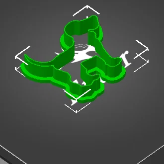 Khuôn cắt bánh quy hình chú chó (Dog cookie cutter) - File in 3D